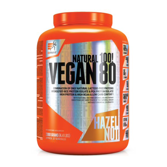 Extrifit VEGAN 80 2000 g (Veganiškas baltyminis kokteilis)