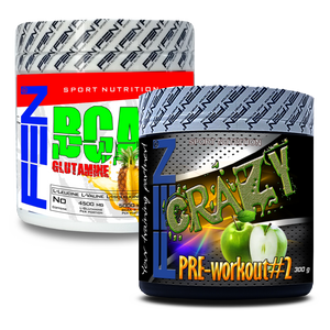 FEN BCAA + Glutamine + FEN Crazy Pre-Workout #2 (set of Pre-Workout + Amino Acid Complex)