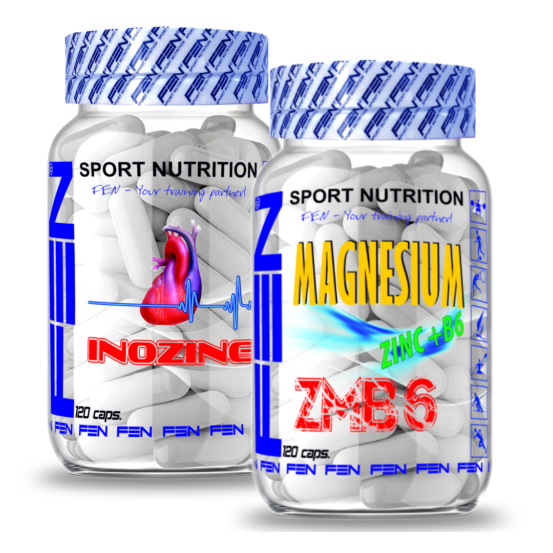 FEN Inosine Booster + FEN ZMB6 2 x 120 kaps (Papildų rinkinys ištvermės sportui) - FEN sport nutrition