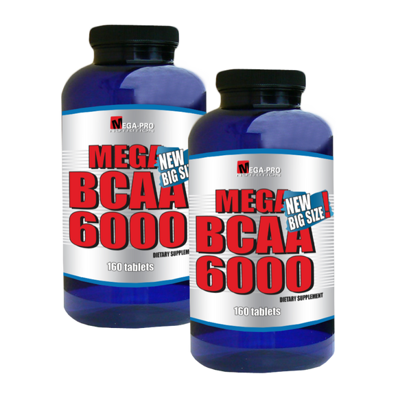Mega BCAA 6000 160 flik. 1+1 (BCAA aminosyror)