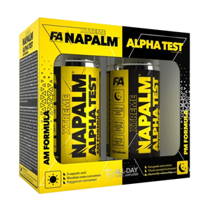 NAPALM® ALPHA TEST (AM PM FORMULA) 240 TAB (2X120 TAB) (Testosterono skatintojas)