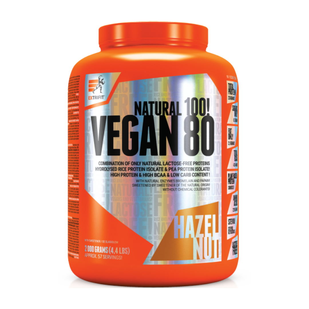 Extrifit VEGAN 80 2000 g Veganiškas baltyminis kokteilis