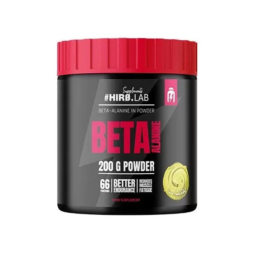 Hiro.Lab Beta Alaninas 200g, sporto papildas, baltos milteliai, energijos ir ištvermės gerinimui, sporto mityba