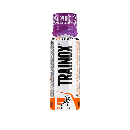 Extrifit Trainox Shot 90 ml – pre-workout azoto oksido skatintojas sporto mitybai, energijos stiprinimui ir raumenų augimui.
